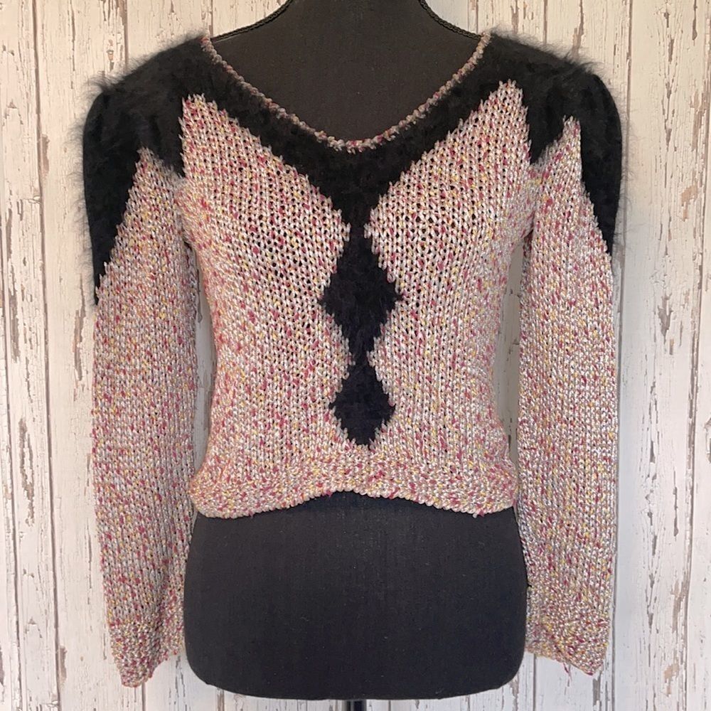 VINTAGE Sue Kim Angora Sweater